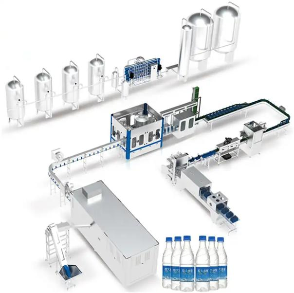 Automatic Liquid Pure Mineral Water Fruit Juice Carbonated Soft Drink Beverage Bottling Capping Sealing Filling Machine