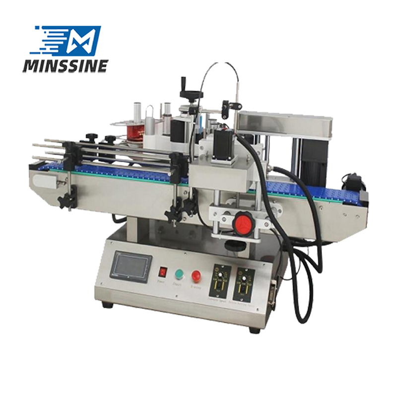 Desktop Fully Automatic Labeling System for Round Bottles with Hold Feature Premium Desktop Labeling Solution for Round Bottles with Hold Mechanism