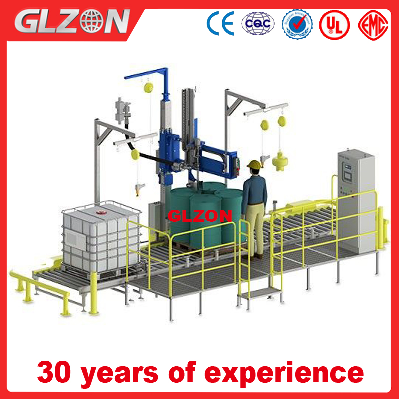 1000L IBC Filling System for Chemicals and Coatings Automatic Liquid Weighing Filler for 200L Drums and 1000L IBC Totes