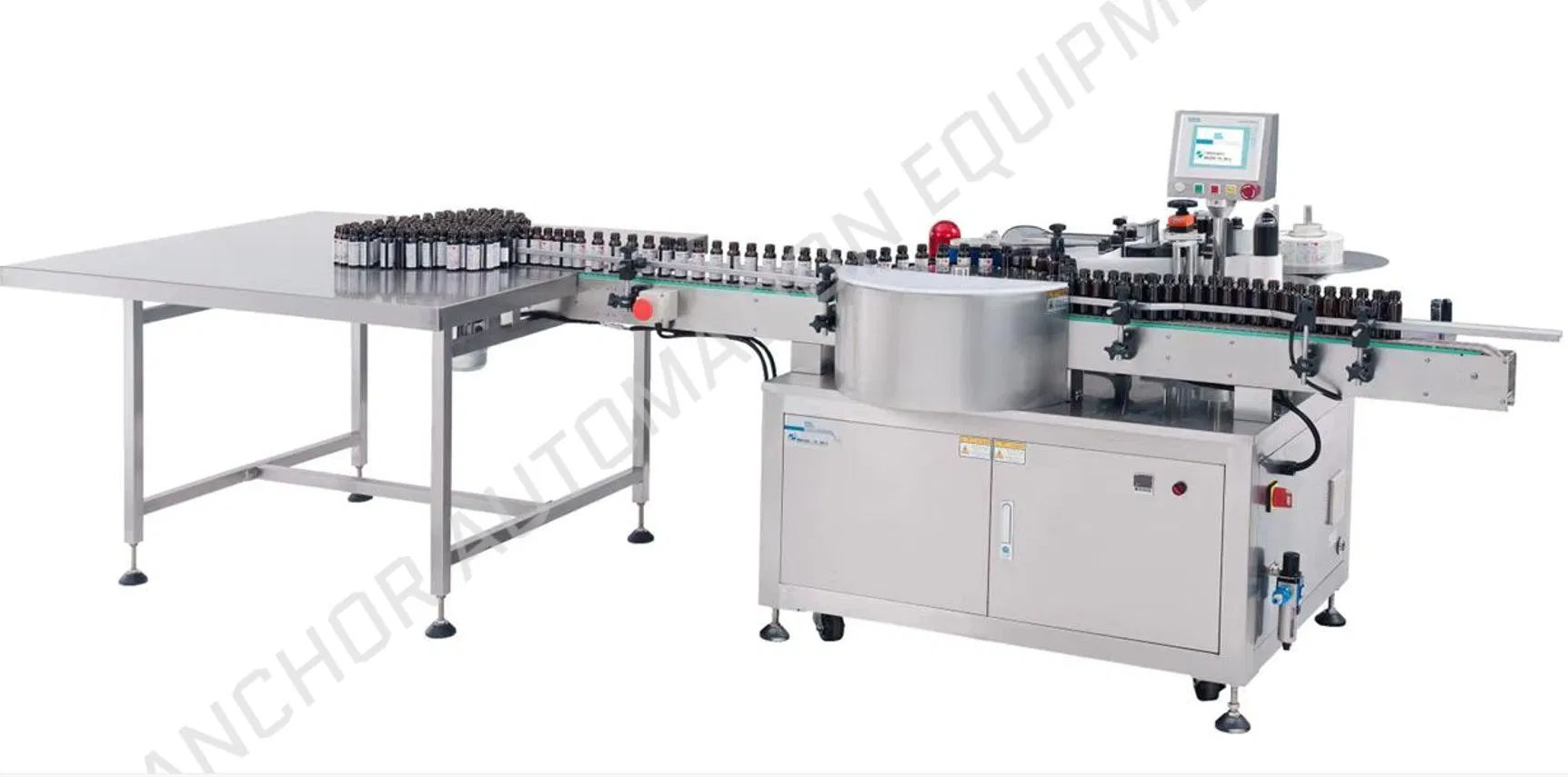 Automatic Honey Glass Bottle Label Applicator Jars Round Bottles Sticker Labeling Machine