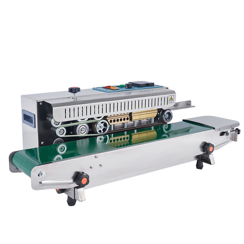 Automatic Horizontal Plastic Film Bags Heat Sealing Machine Continuous Band Sealer Machine