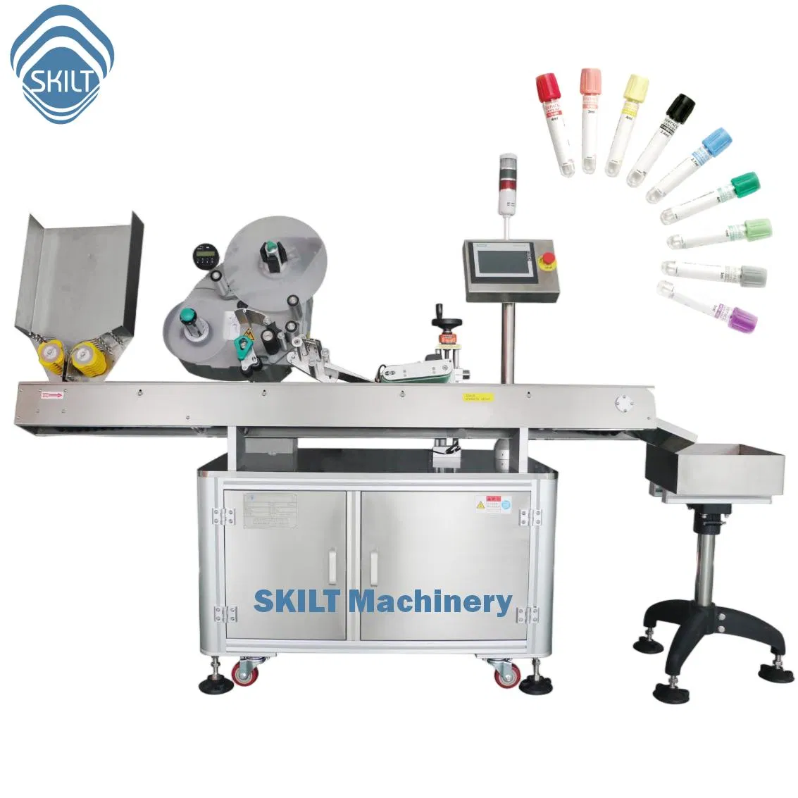 Servo Motor Ampoule Labeller and Tube Labeling Applicator System