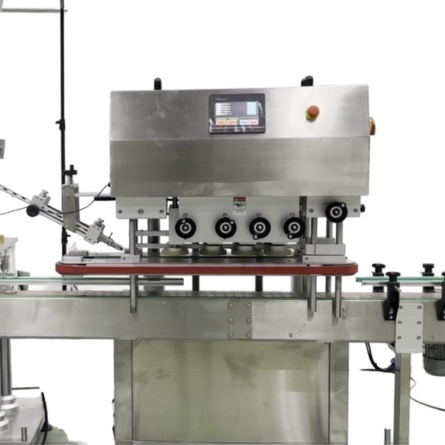 Automatic High Speed Botle Capping Screw Cap Capper Food Packing Machine for Glass Plastic Bottle for Candy/Cosmetic/Medicine/Shampoo/Juice Package Machine