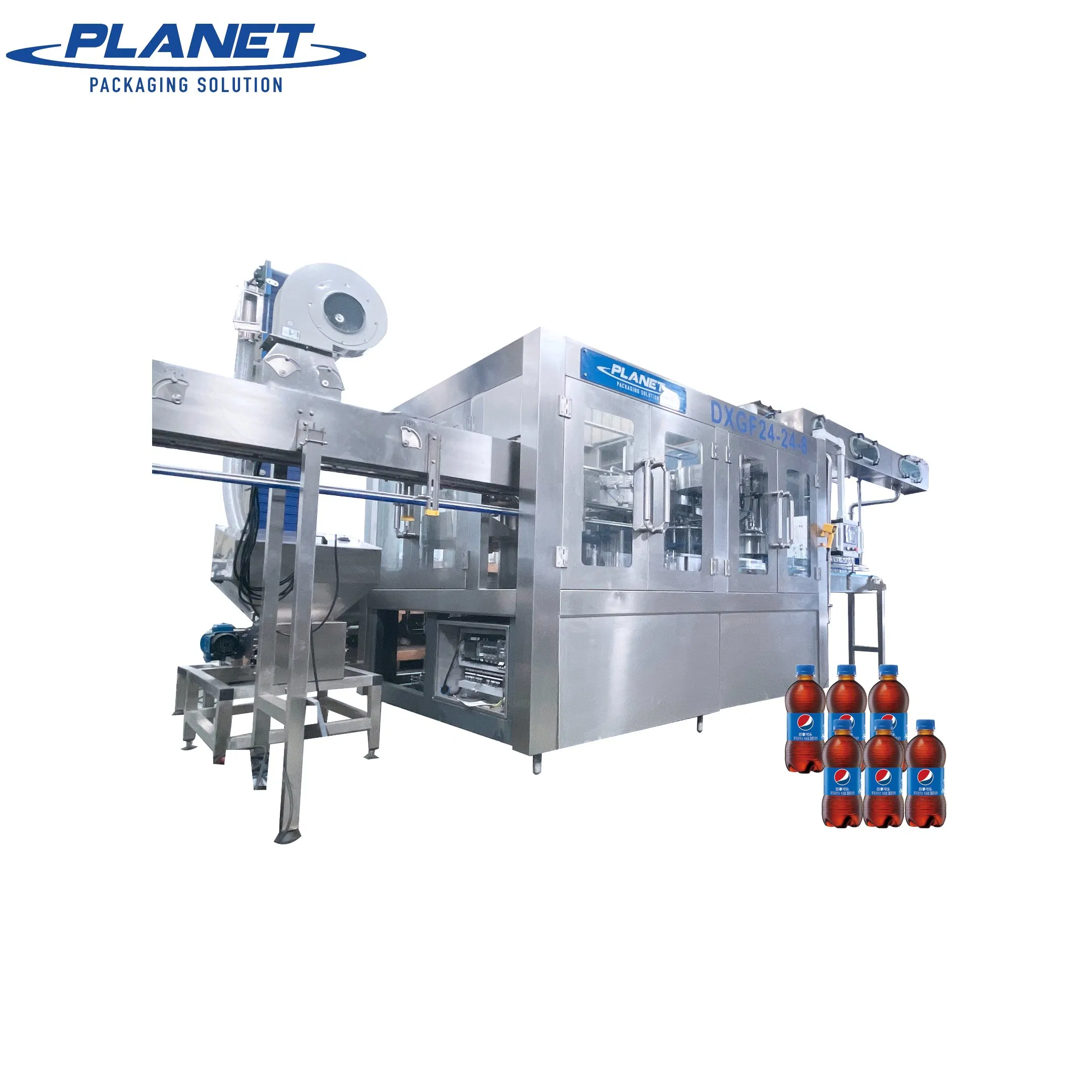 Soda Sparkling Carbonated Soft Drink Liquid Beverage Juice Energy Drinks Spirit Pet Bottle Carbonated Drink CO2 Beer Soda Soft Water Juice CSD Filling Machine