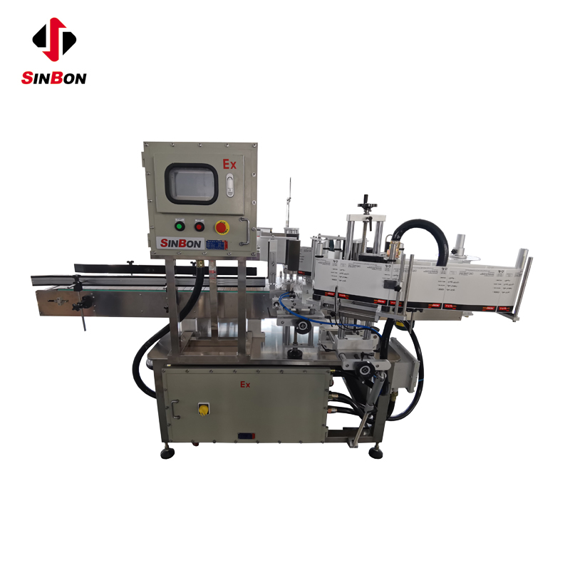 Auto Round Bottle Labeling System for Glass
