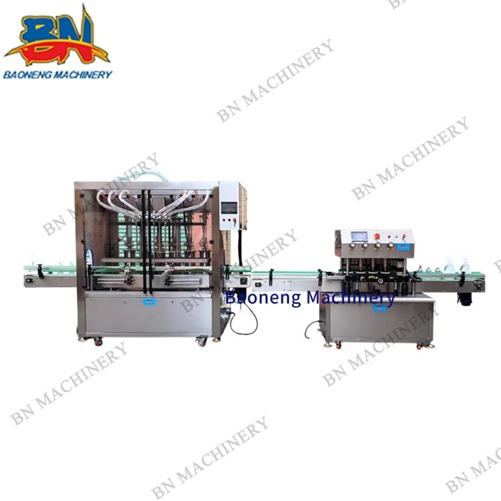 Quality Linear Automatic Liquid Oil Cream Shampoo Bottle Filling Capping Machine