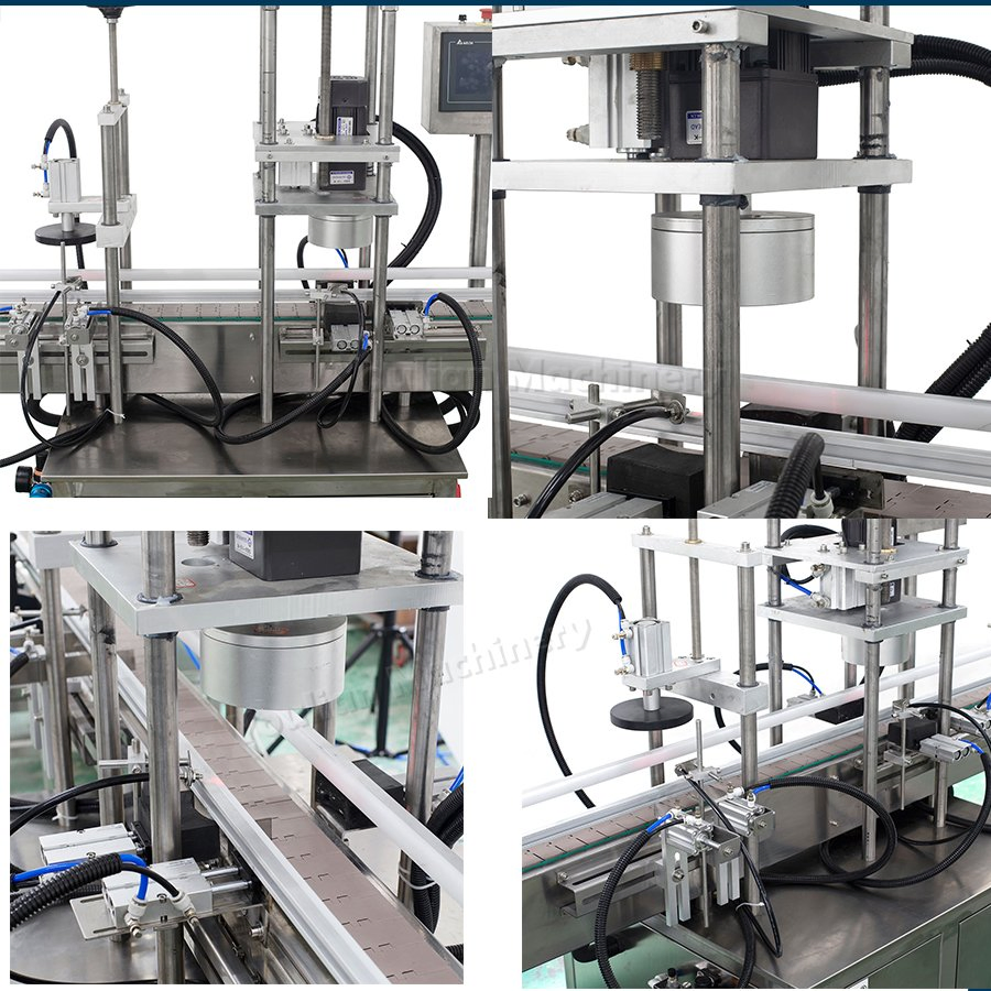 Qdx-1 Automatic Bottle Screw Closing Liner Capping Machine for Plastic Glass Crystal Water Perfume Shampoo Capping Machine