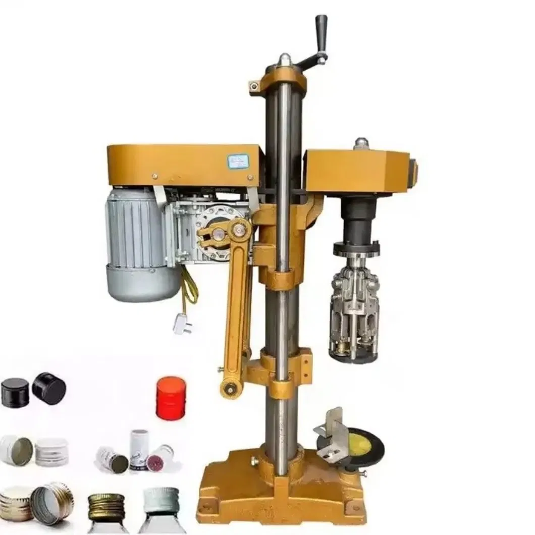 Small Manual Cheap Semi Automatic Plastic Glass Wine Bottle Screw Capping Sealing Machine for Metal Ropp Aluminum Cap