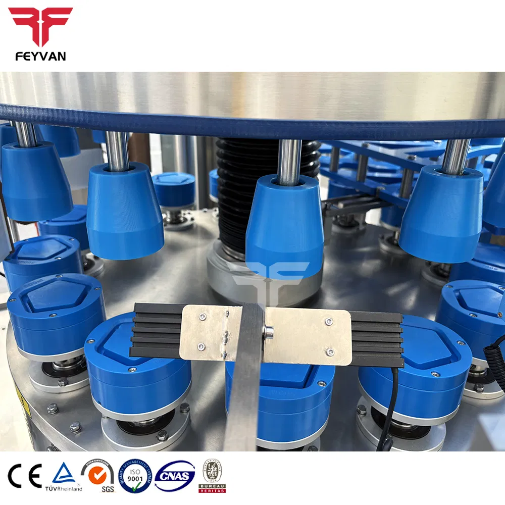 Factory Automatic Cans Wine Beverage Round Bottle Rotary Self-Adhesive Labeling Machine Manufactured in China
