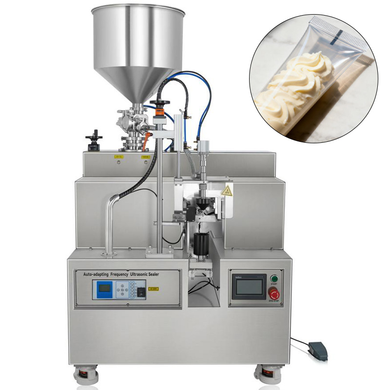 Ultrasonic Plastic Lotion Tube Cosmetic Cream Paste Tube Semi Automatic Soft Tube Filling and Sealing Machine