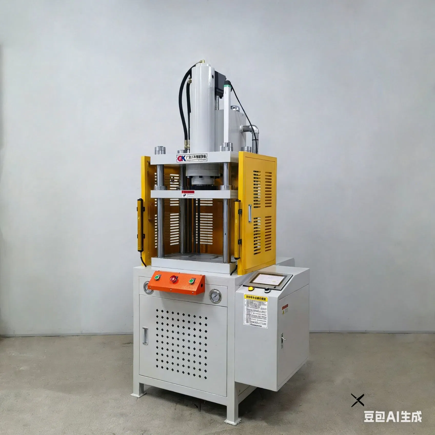 Industrial Hydraulic Press with Precision Cutting and Sliding Table