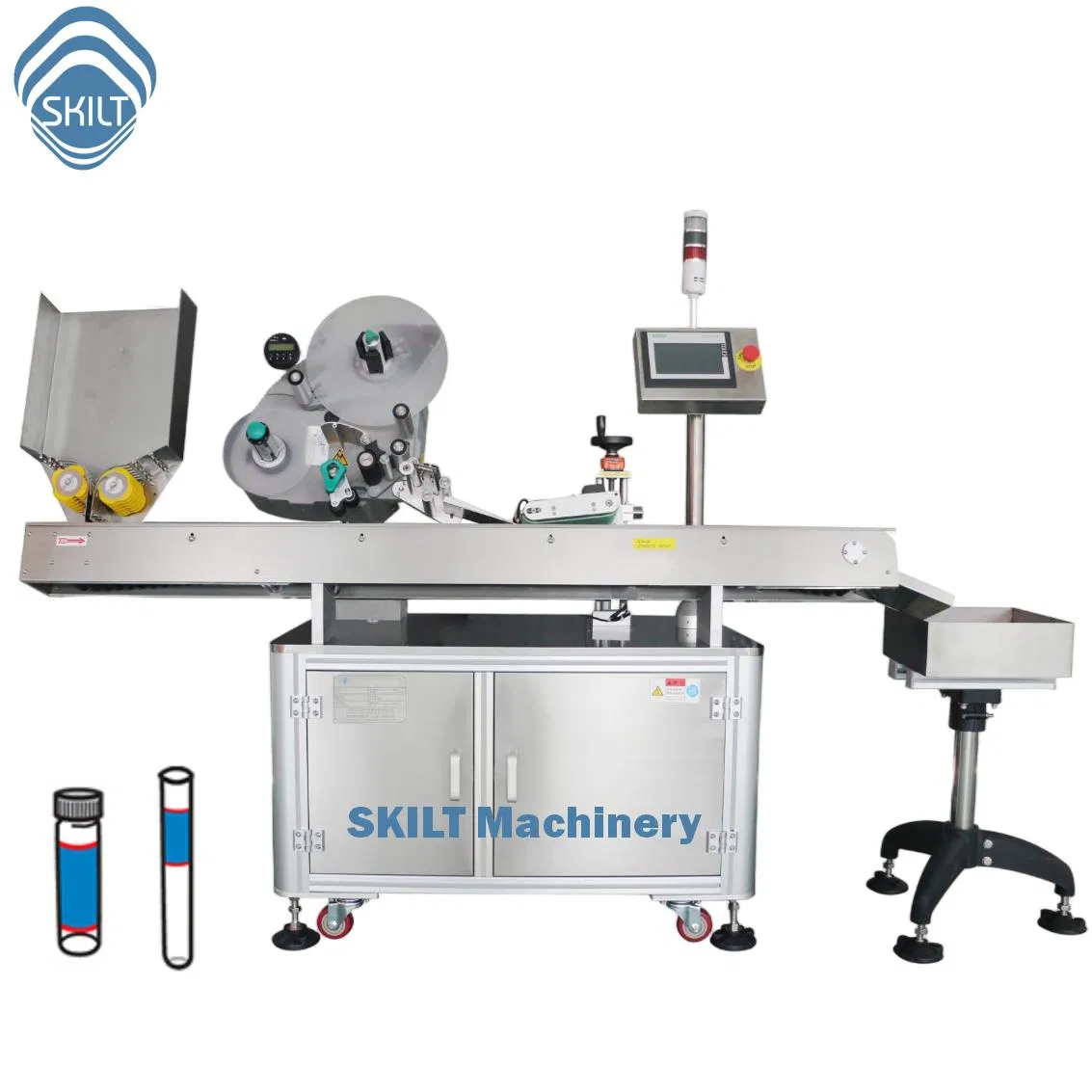 Servo Motor Ampoule Labeller and Tube Labeling Applicator System