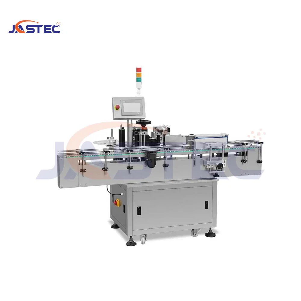 GMP Compliant Pbtb-160 Automatic Bottle Label Applicator PLC Control Labeling Equipment