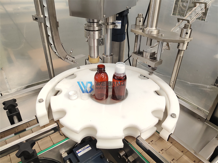 Automatic Glass Bottle with Metal Cap Screw Thread Bottle Capping Machine