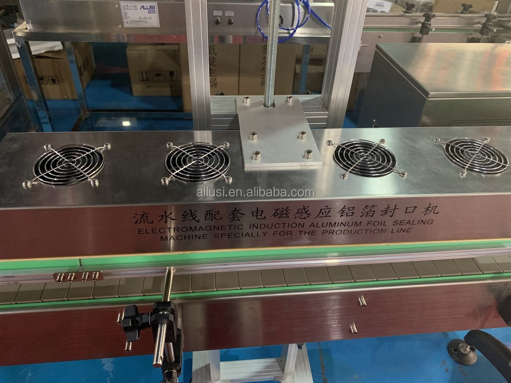 Plastic Round Bottle Capping Cans Continuous Induction Bottle Sealer Aluminum Foil Film Sealing Machine