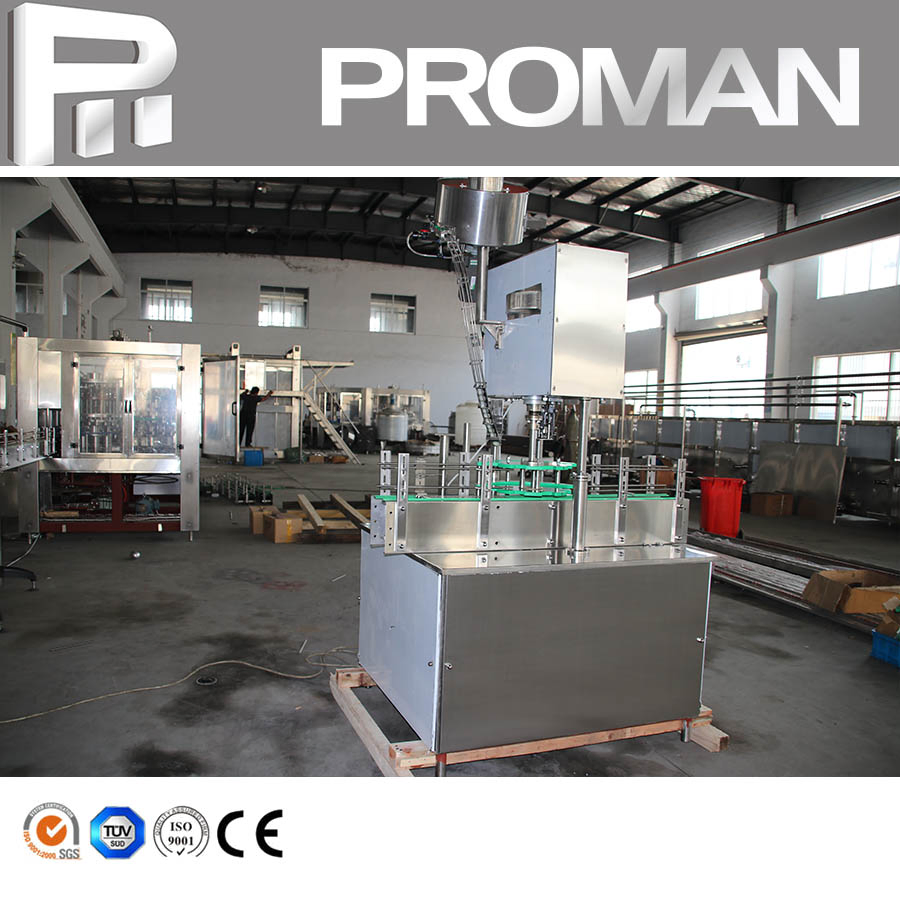 Automatic Glass Wine Bottle Metal Aluminum Capping Ropp Lid Crimping Locking Capping Machine Capper