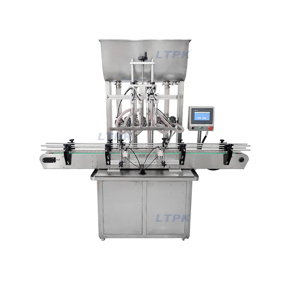Automatic 4 Heads Face Beauty Cream Vertical Cosmetics Yogurt Paste Bottle Filling Machine with CE Certificate