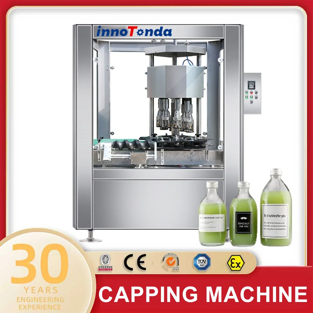 Fw-1 Automatic Wine Bottle Ropp Metal Lock Aluminum Cap Crimping Capping Machine Supply