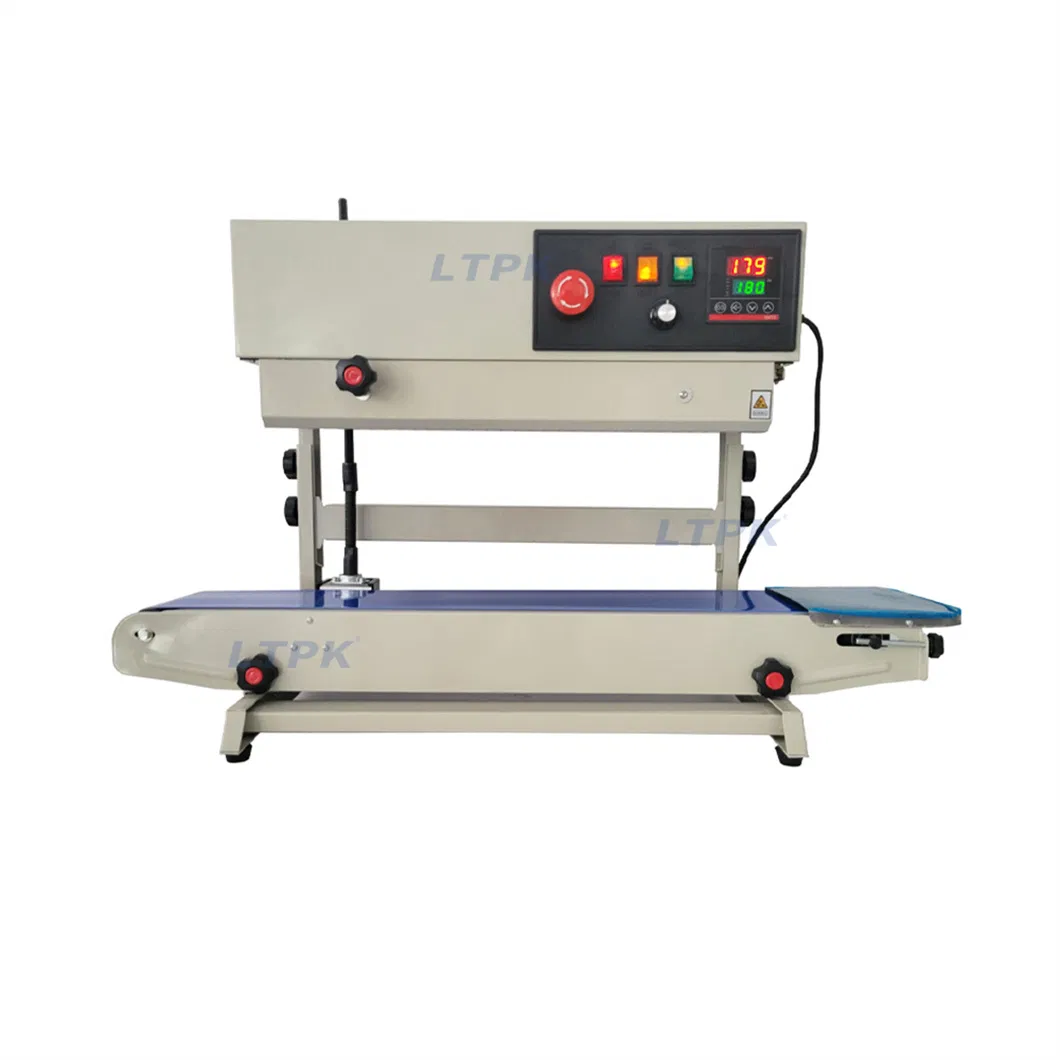 Fr770 Vertical Semi Automatic Band Sealer Continuous Plastic Bag Sealing Machine