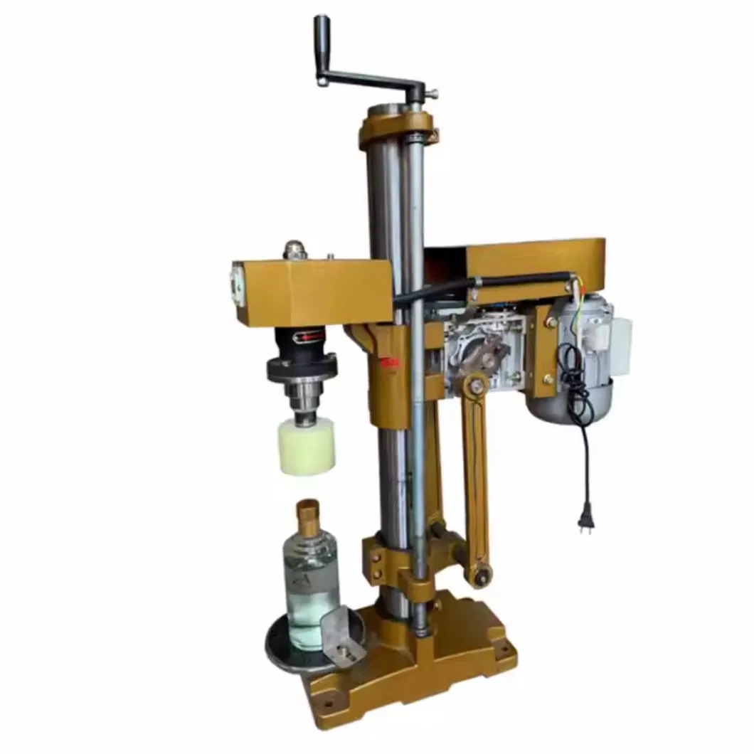 Small Manual Cheap Semi Automatic Plastic Glass Wine Bottle Screw Capping Sealing Machine for Metal Ropp Aluminum Cap