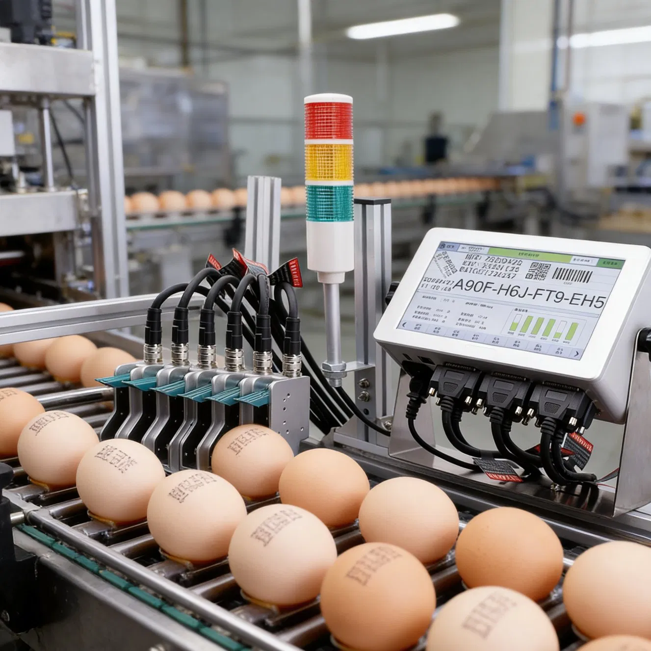 Docod OEM/ODM High-Protection Tij Printhead T600-6 12.7mm-76.2mm Industrial Inkjet Date Printer Coding Machine Manufacturers for Caffe Egg Bag