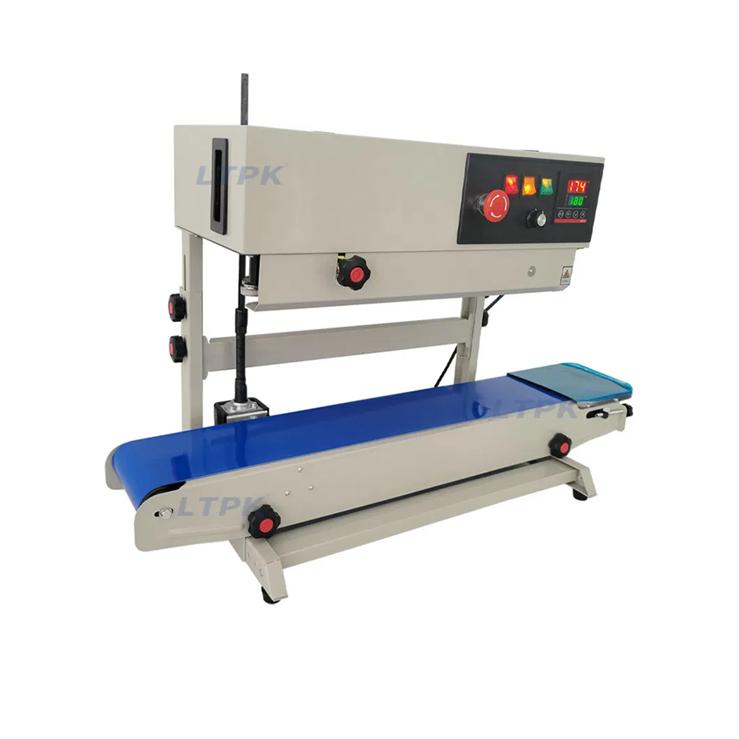 Fr770 Vertical Semi Automatic Band Sealer Continuous Plastic Bag Sealing Machine