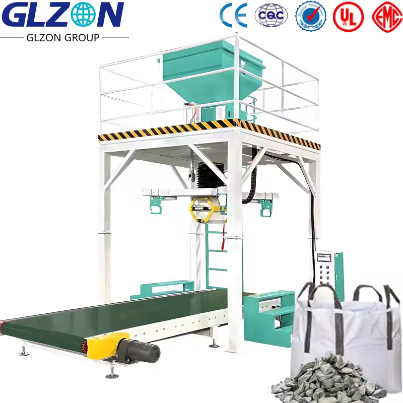Weighing FIBC Bulk Jumbo 500kg 1000kg Ton Bulk Bag Automatic Filling Packaging Machine Big Bag Packing Machine Ton Bag System