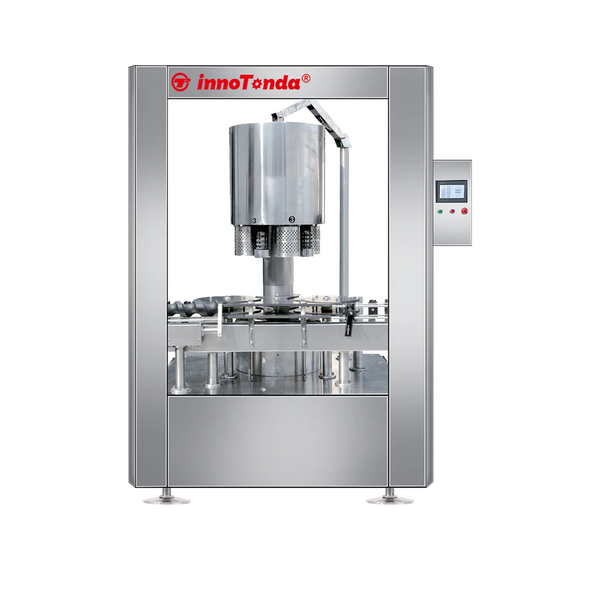 Fully Automatic Glass Bottle Plastic Bottle and Can Seamer Wine Corking Machine Beverage Screw Capping Machine Automatic Cap Presser Plastic Bottle Screw Capper