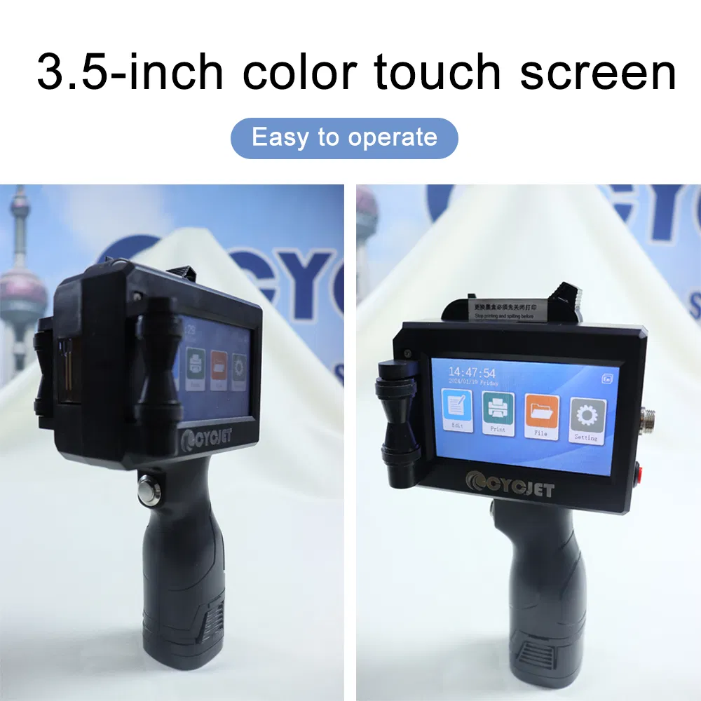 CYCJET Smart I-L Industrial Handheld Printer - Carton, Metal &amp; Pipe Coding System