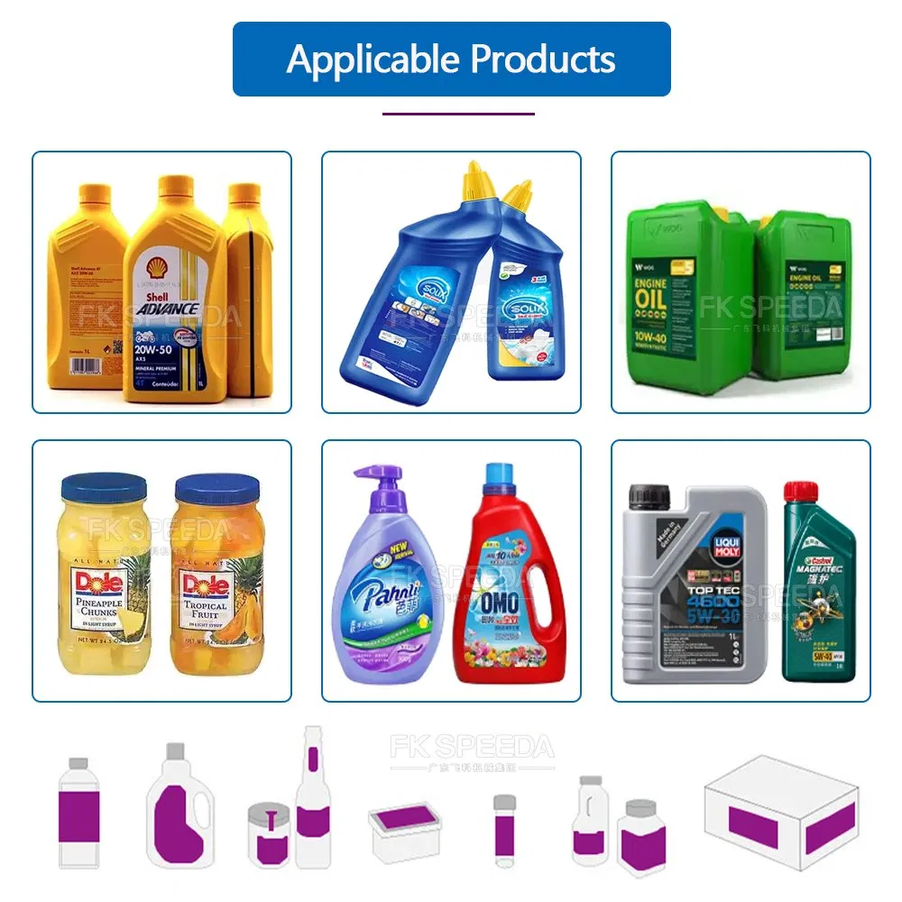 Automatic Front &amp; Back Double Sided Labeling Machine for Flat Square Round Glass Plastic