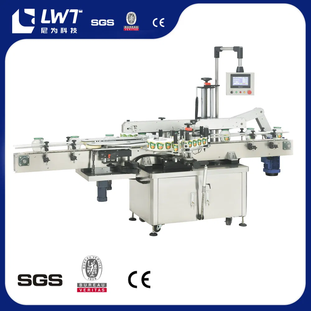 High Configuration Auto Front and Back Two Sides Bottle Labeling Machine