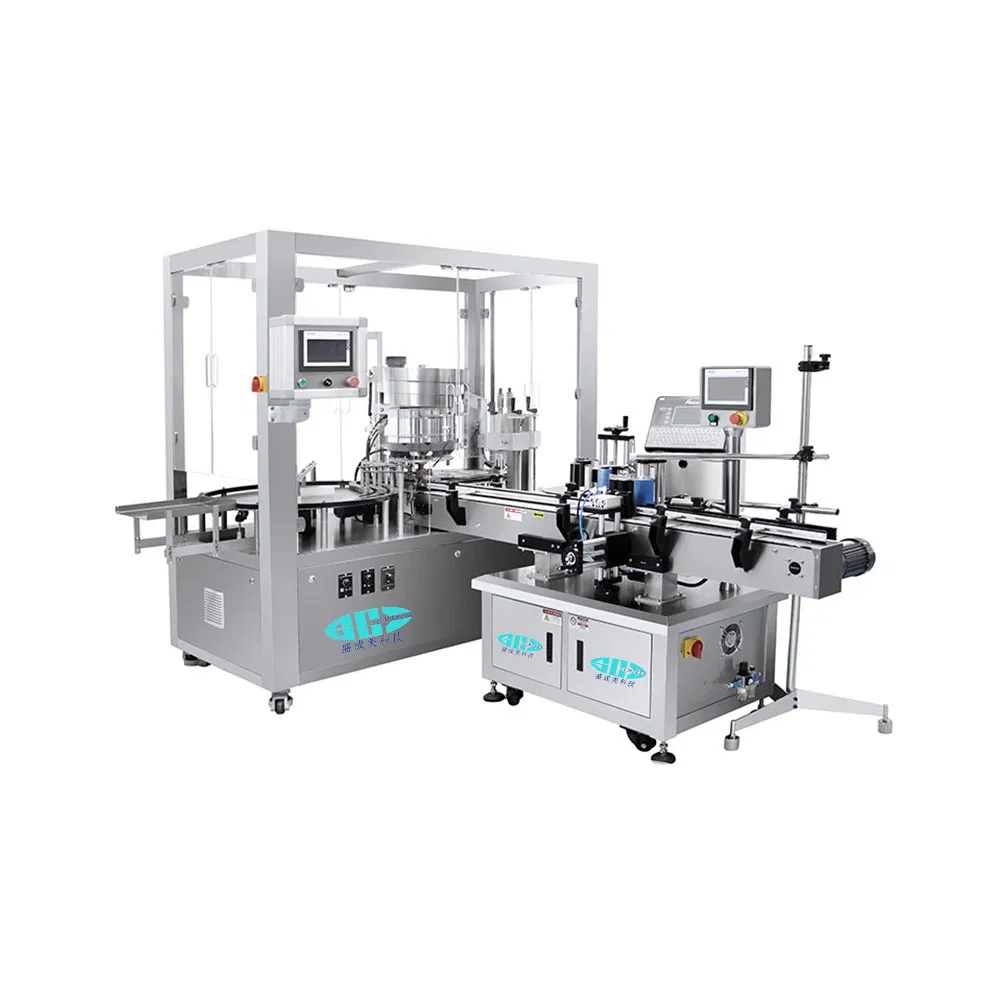 Automatic Single Head Ropp Aluminium Cover Liquor Glass Wine Bottles Pilfer Proof Caps Screw Locking Capping Machines