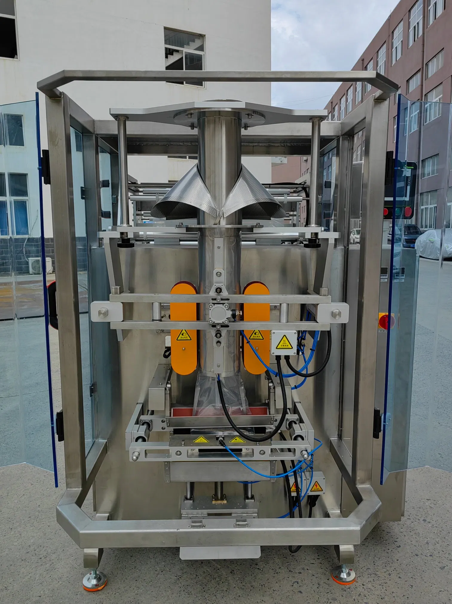 Full Automatic Multi-Heads Weighing Systems Vertical Peanut Potato Chips Snacks Nitrogen Filling Packing Packaging Machinery