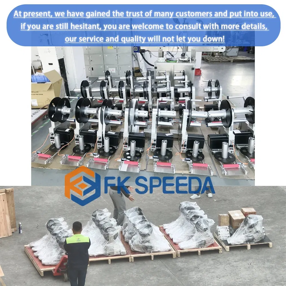 High Speed Automatic Head Label Applicator Label Dispenser Sticker Machine Labeling Equipment