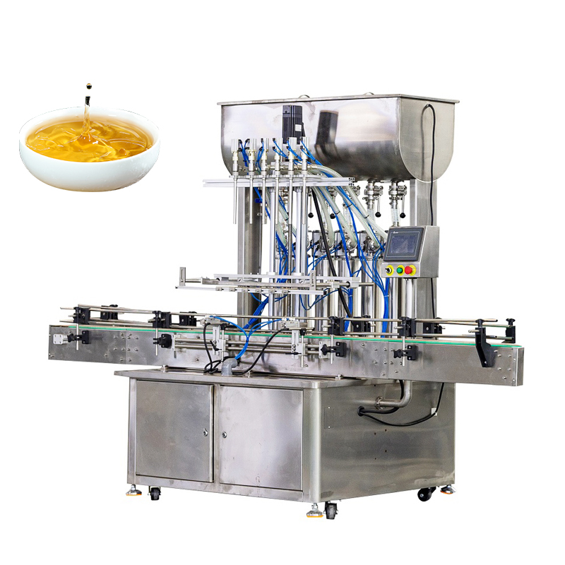 Hot Sale Linear Multi-Head Juice Oil Pure Water Condiment Liquid Filler Filling Machine
