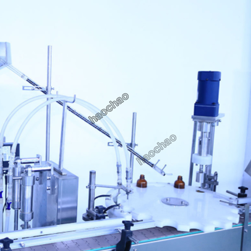 Automatic Oral Liquid Glass Pet Small Bottle Liquid Equipment Filler Syrup Filling Machine Price Cap Press Screw Capping and Labeling Production Line Machine