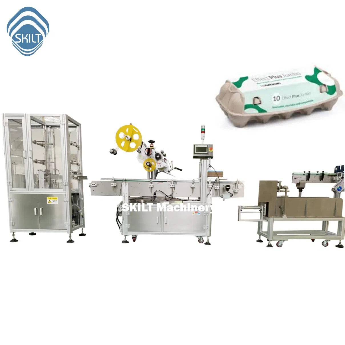 Egg Carton Labeling Machine: Reliable Servo Motor &amp; Labeling System