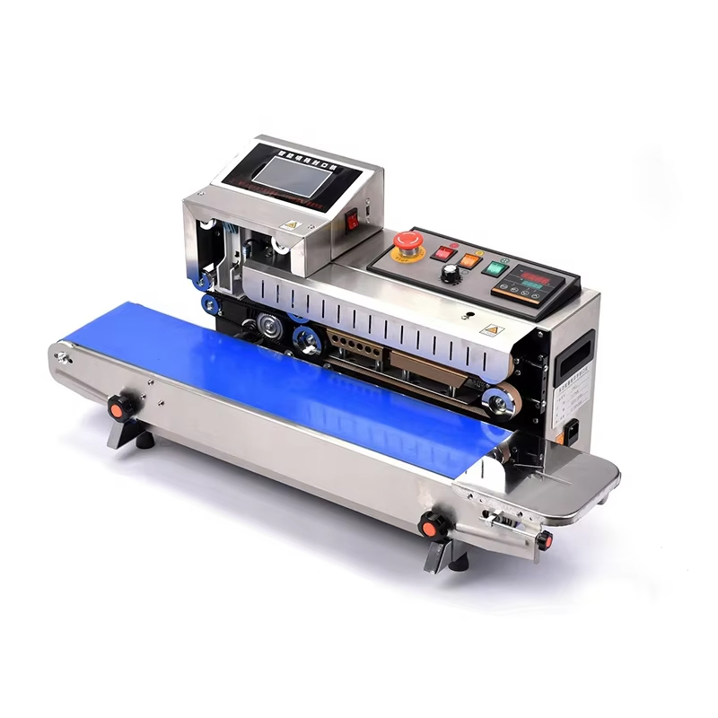 Fr-1600 Basic Continuous Pouch Bags Band Sealer Machine Heat Sealing Horizontal Digital Temperature Control Sealing Machine