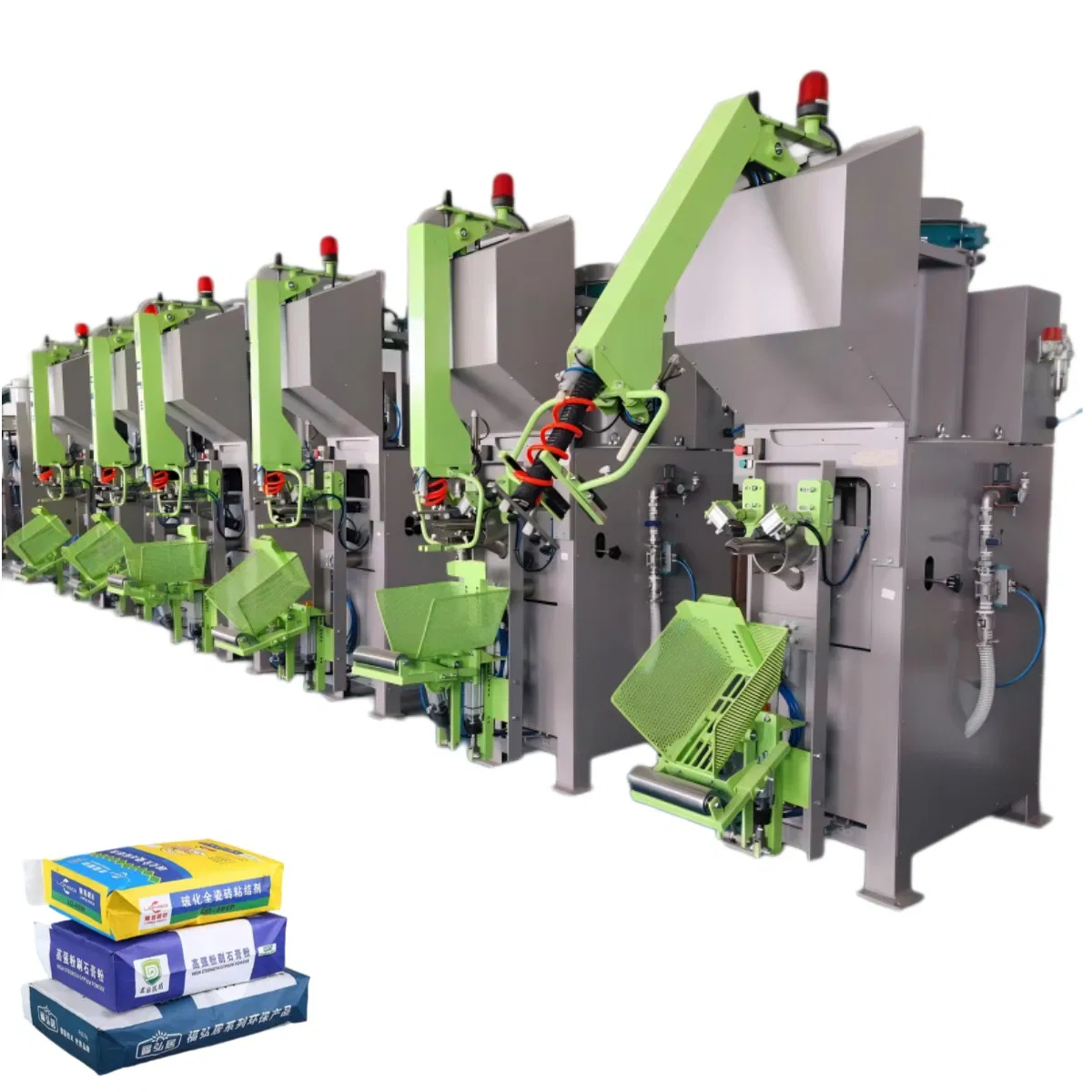 Automated 50pound Powder Metering Packing Systems with Ultrasonic Sealing