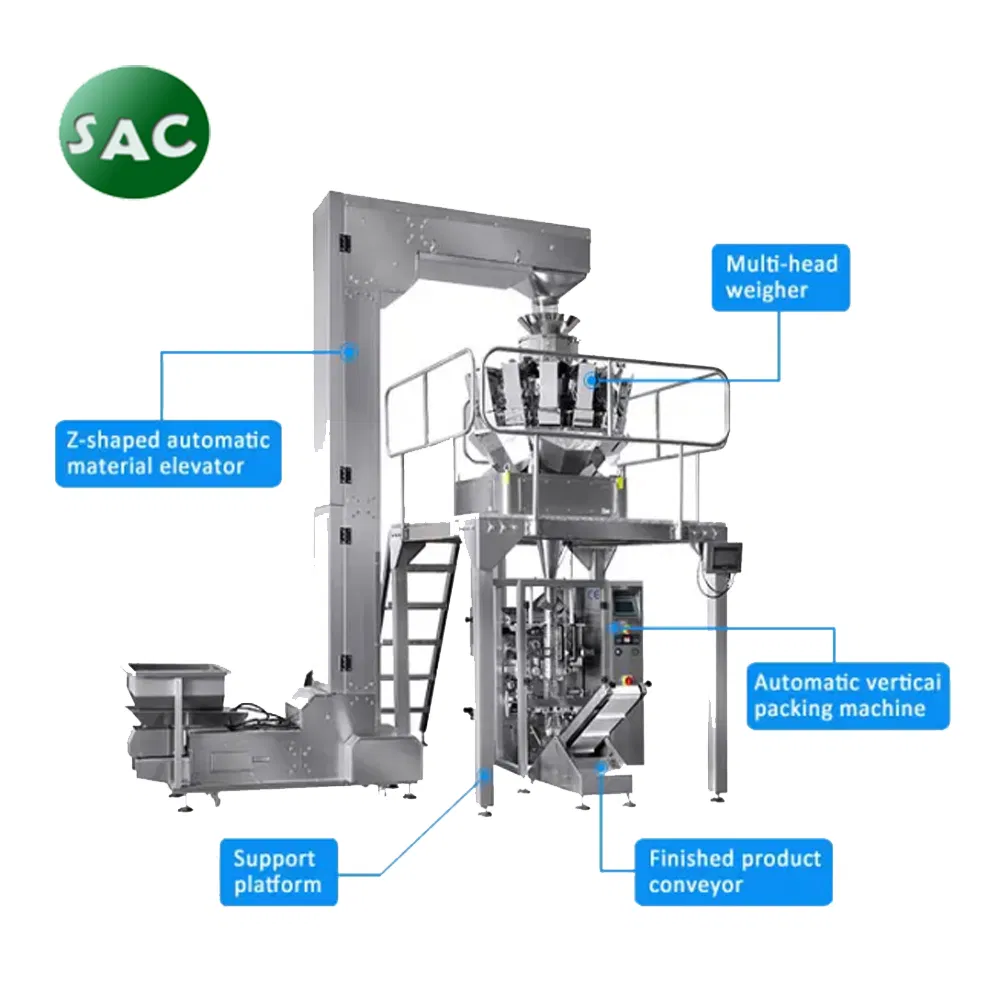 Automatic Multi Head Weigher Packaging Machine Filling Bolt Screw Hardware Filling Wire Nails Packing Machine