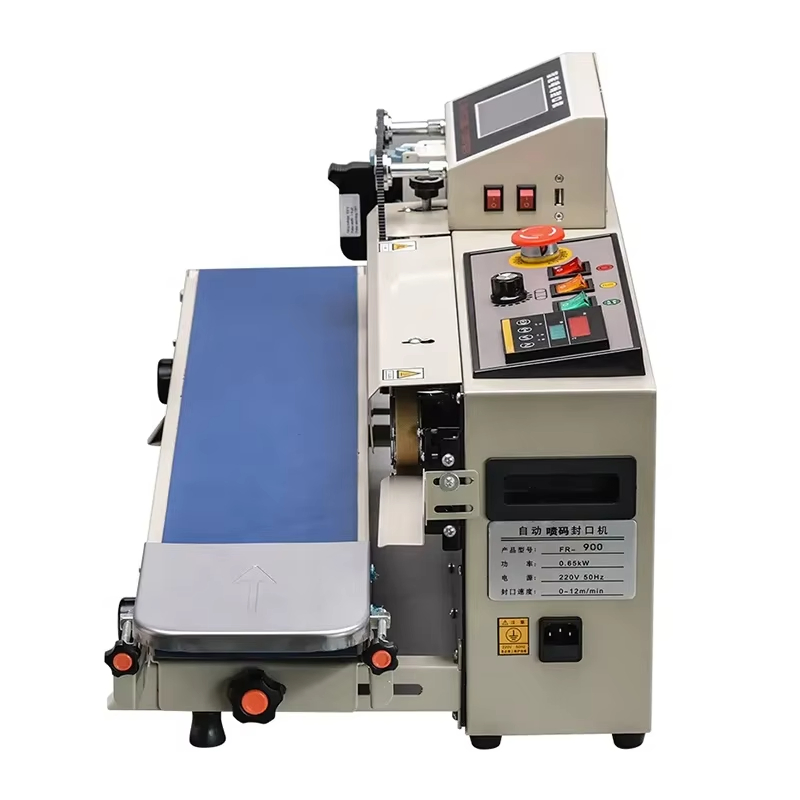 Fr-1600 Basic Continuous Pouch Bags Band Sealer Machine Heat Sealing Horizontal Digital Temperature Control Sealing Machine