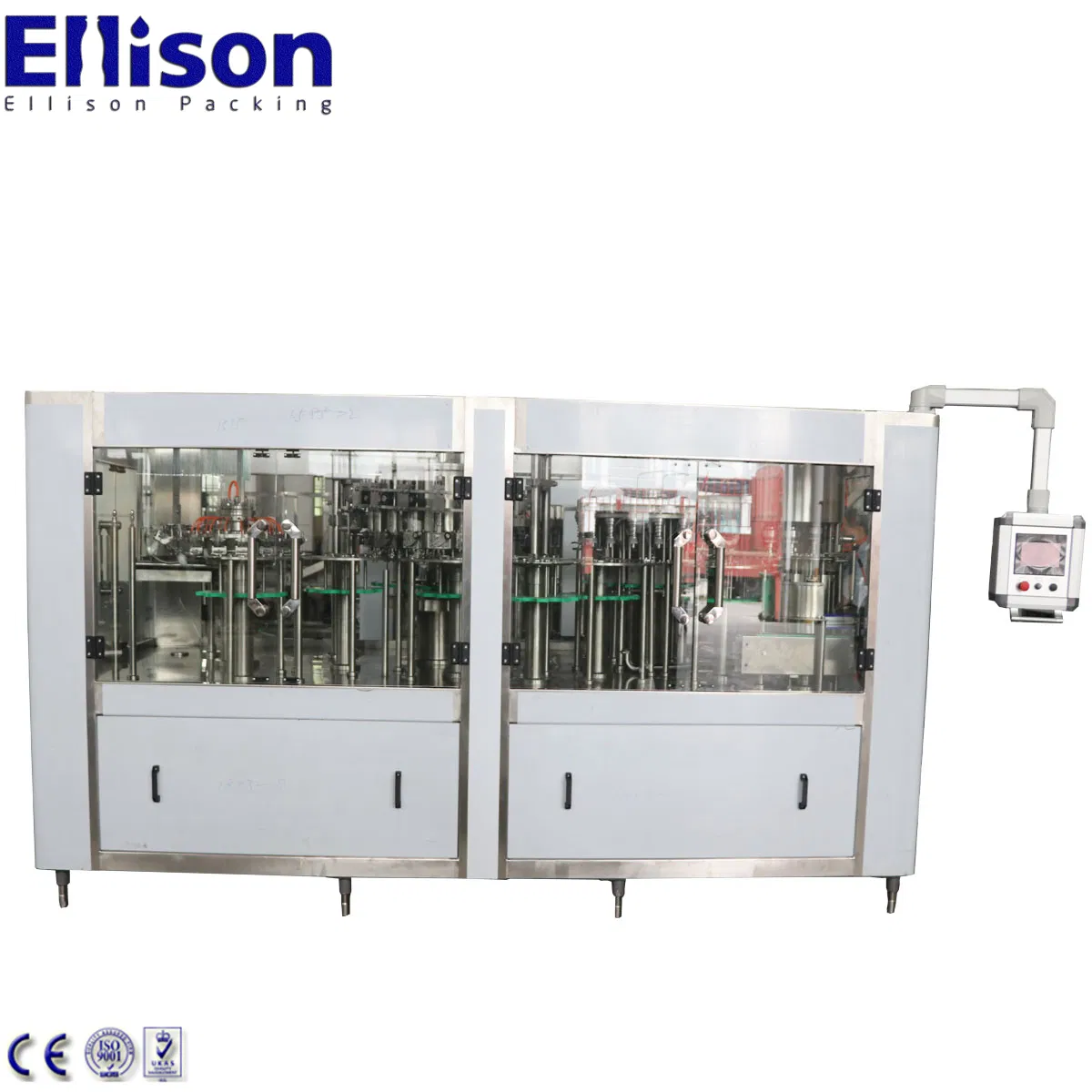 Multi Filling Head Automatic Beverage Carbonated Drink Bottling Capping and Labeling Machine