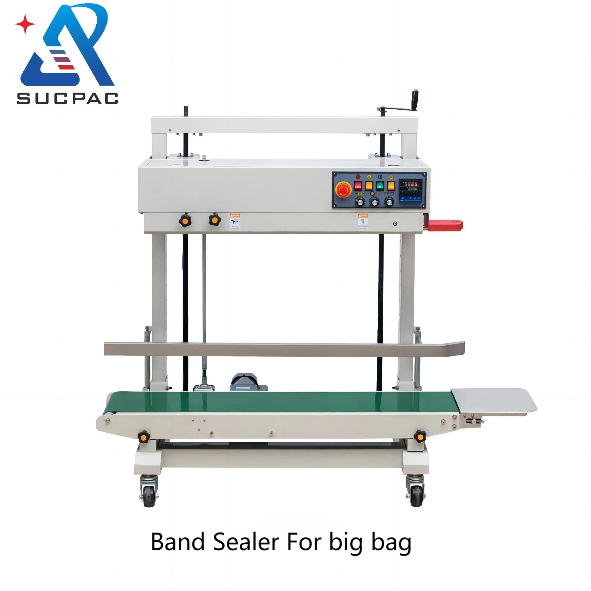 Food Pouch Heat Continuous Band Sealer Packing Plastic Bag Sealing Machine