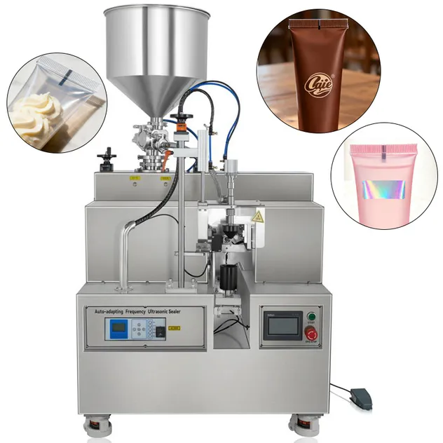 Ultrasonic Tube Filling Machine Side View