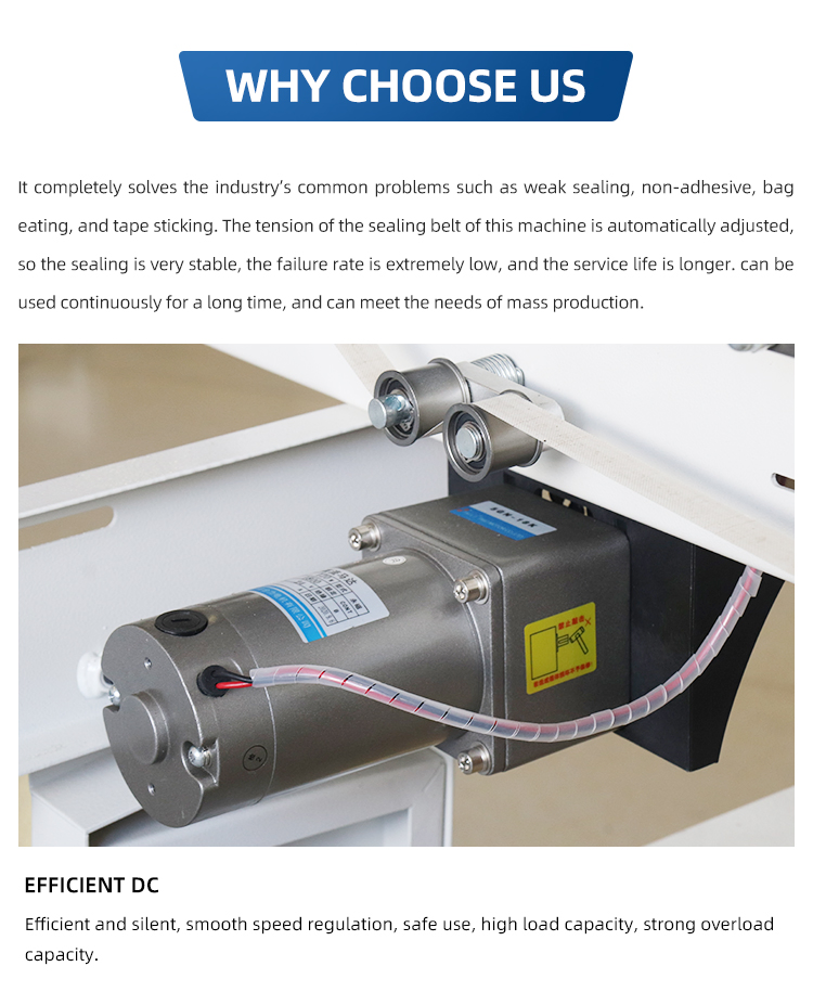 Vertical Large Pet Food Snack Plastic Bag Band Sealer Continuous Sealing Machine