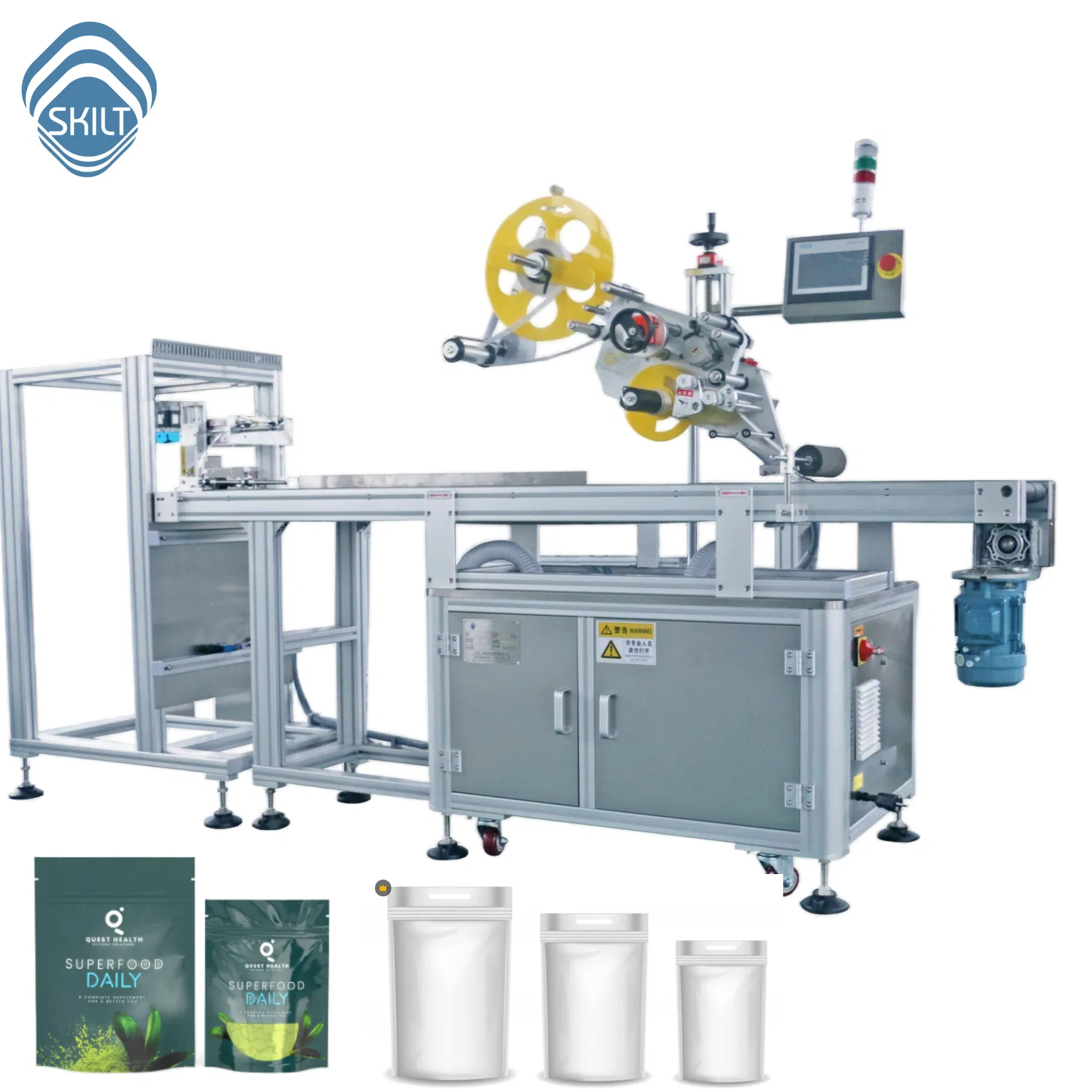 User-Friendly Bag Paging Labeling Machine and Pouch Labeller System