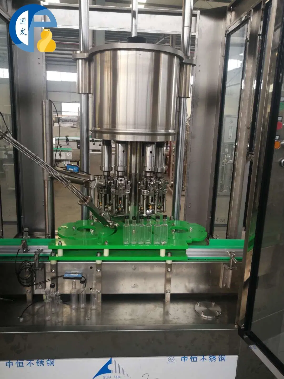 Automatic Aluminum Screw Caps Pilfer Proof Ropp Olive Oil Wine Bottles Capping Machine