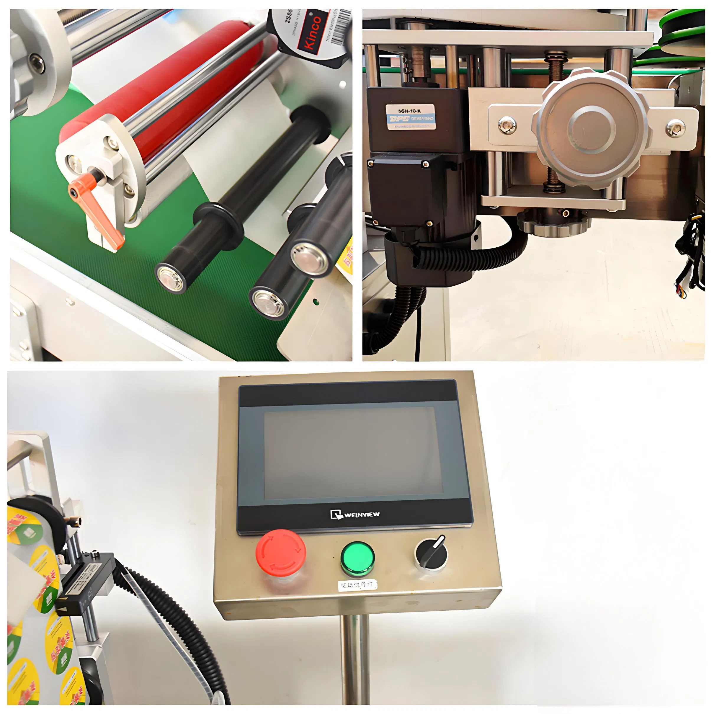 Precision Automatic Round Bottle Labeling System with Touch Screen Operation Panel