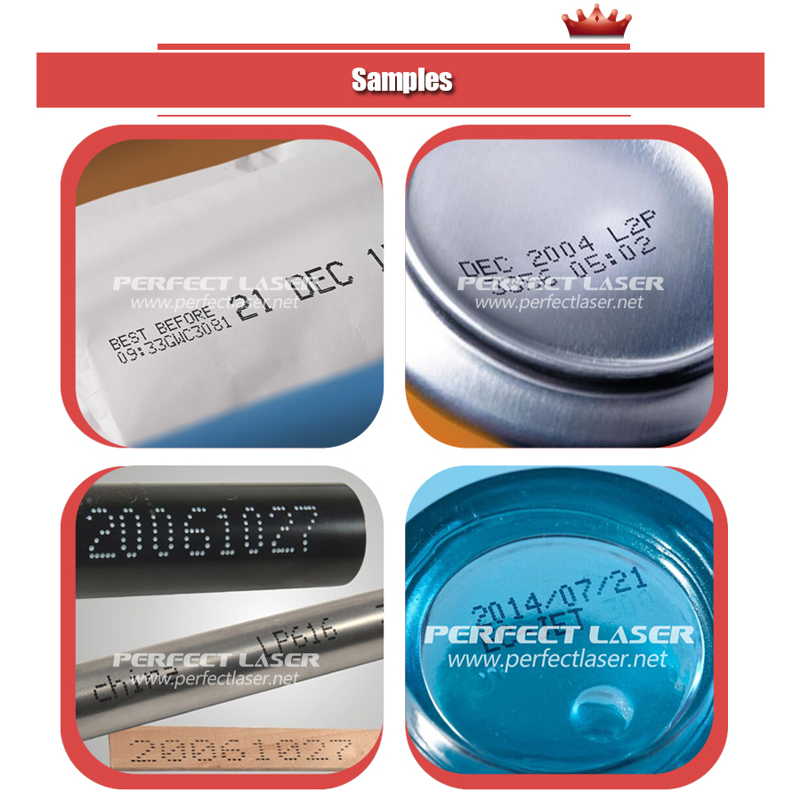 Continuous Date Batch Coding Inkjet Printing Machine for Plastic Bottle