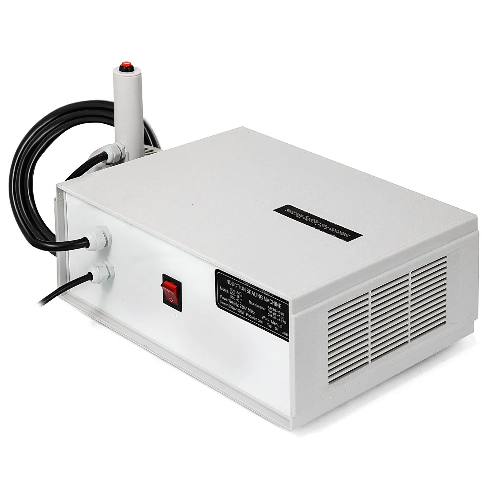 Semi Automatic 220V Glass Bottle or Plastic Jar Liner Induction Cap Sealing Machine